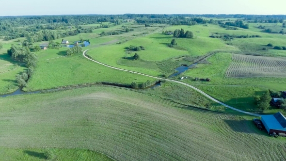 Green Meadows Aerial View