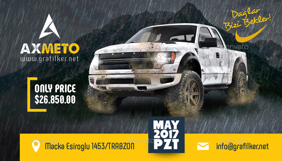 OffRoad Adventure Business Card Templates by grafilker GraphicRiver