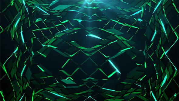 Emerald Waves Background