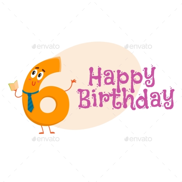 Happy Birthday Vector Greeting Card Design with - Birthdays Seasons/Holidays