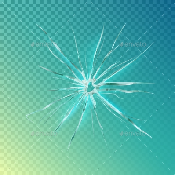 Glass Shattered Screen - Backgrounds Decorative