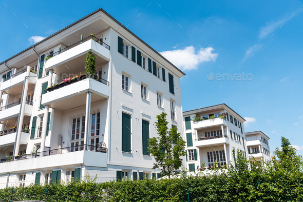Modern multi-family houses in Berlin Stock Photo by elxeneize | PhotoDune
