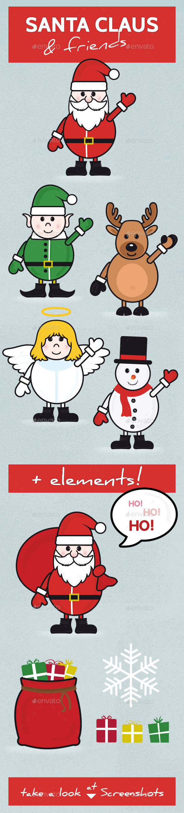 Santa Claus and Friends - Christmas Seasons/Holidays