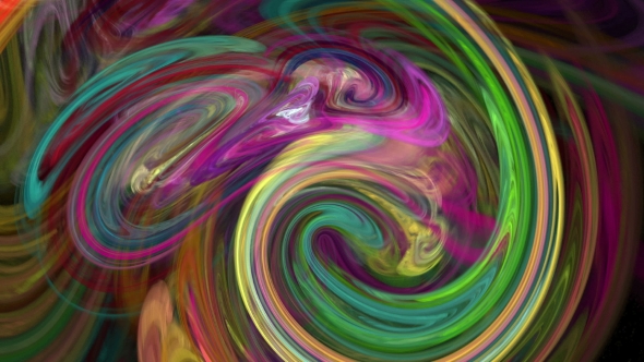 Colorful Twirl Abstract Background Loop