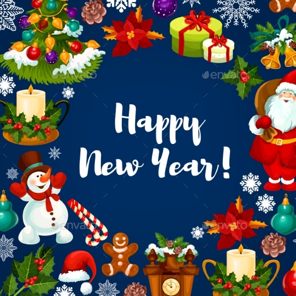 Happy New Year Holidays Poster - New Year Seasons/Holidays