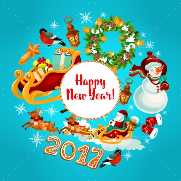 New Year Winter Holidays Design - New Year Seasons/Holidays