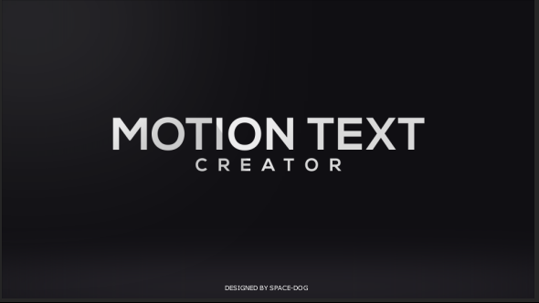 Motion Text Creator - VideoHive 19078008