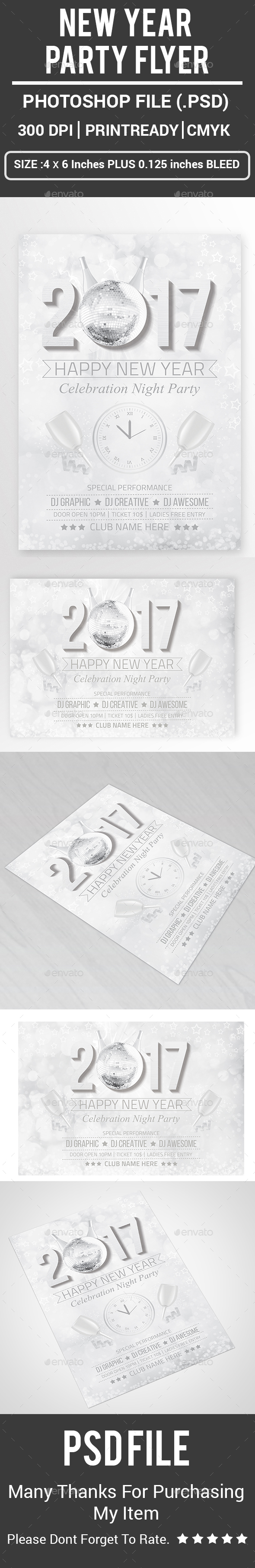 New Year Party Flyer - Clubs & Parties Events