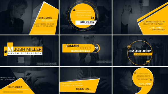 Clean Business Titles - VideoHive 19079873