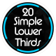 20 Simple Lower Thirds - VideoHive Item for Sale