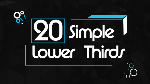 20 Simple Lower Thirds