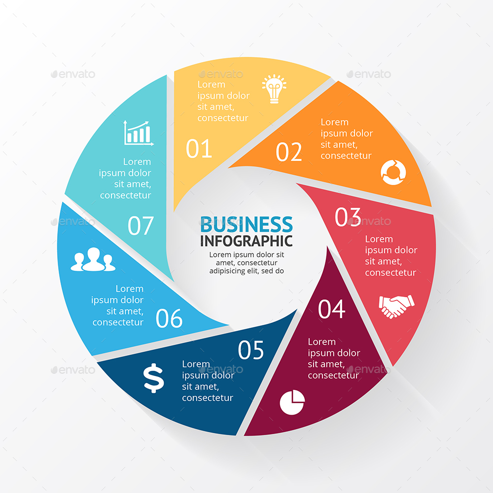 Circle Infographic Diagrams. PSD, EPS, AI., Infographics | GraphicRiver