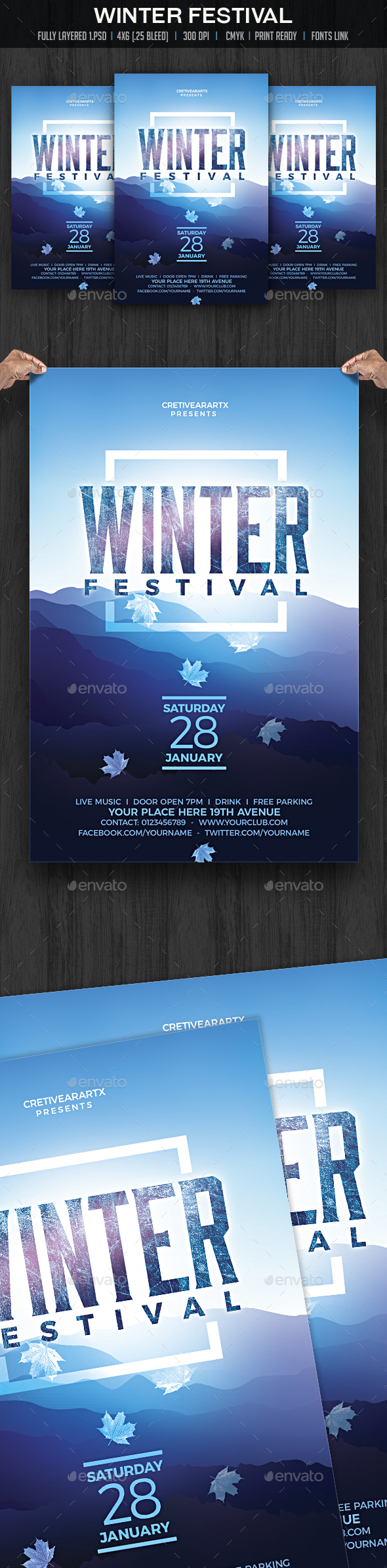 Winter Festival - Events Flyers