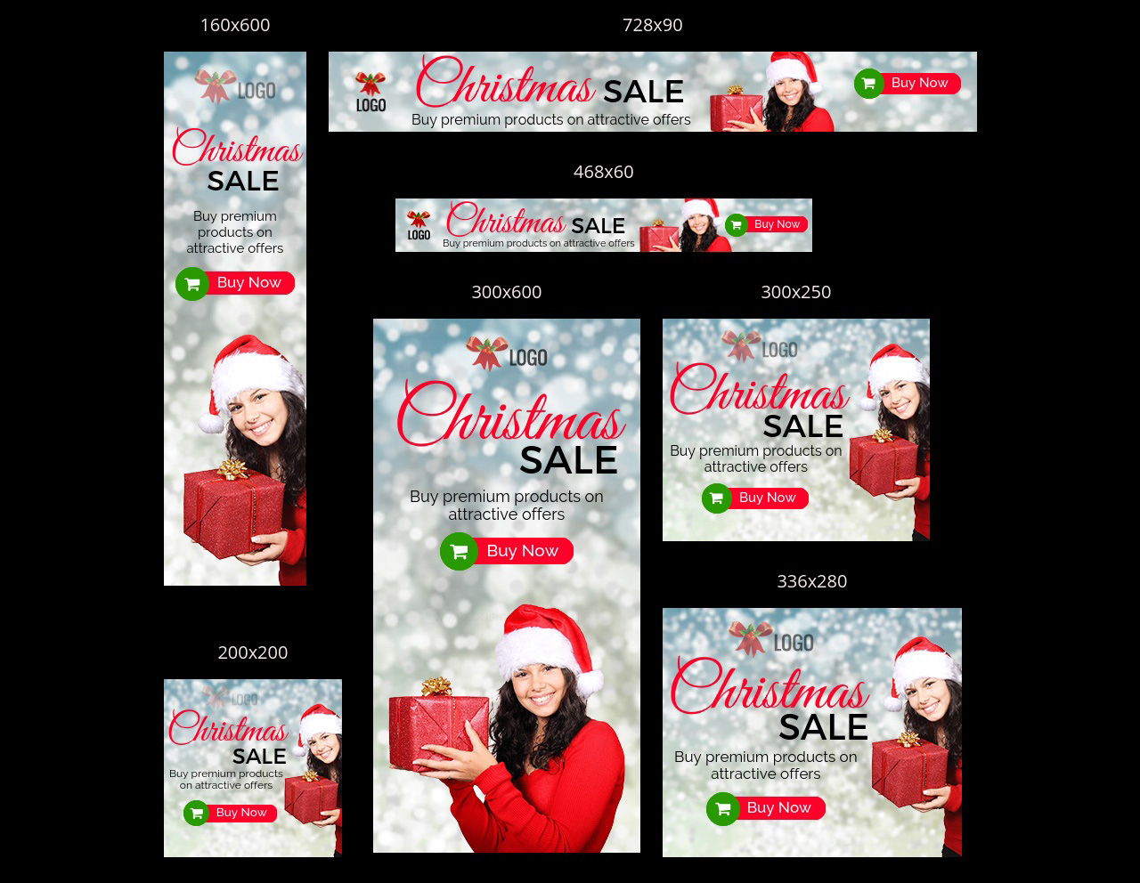 GWD | Merry Christmas HTML5 Ad Banner Bundle - With Attractive Freebie ...