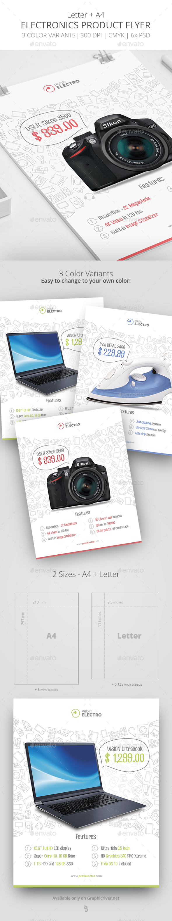 Product Flyer Template - Electronics - Commerce Flyers