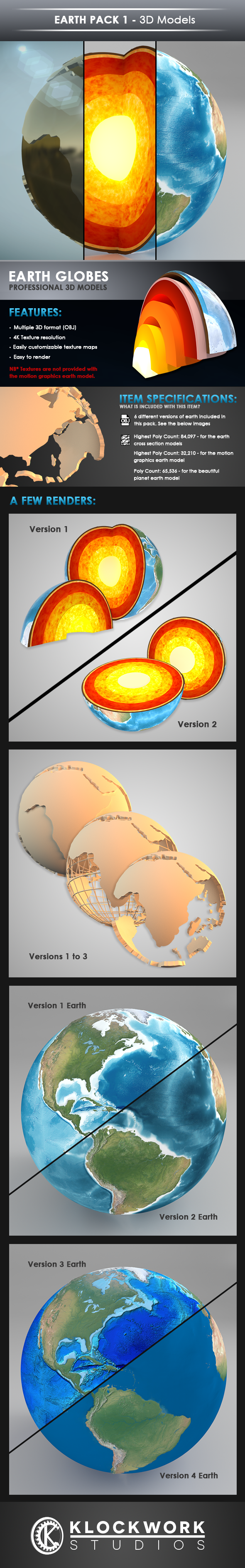 Earth pack 1 - 3DOcean Item for Sale