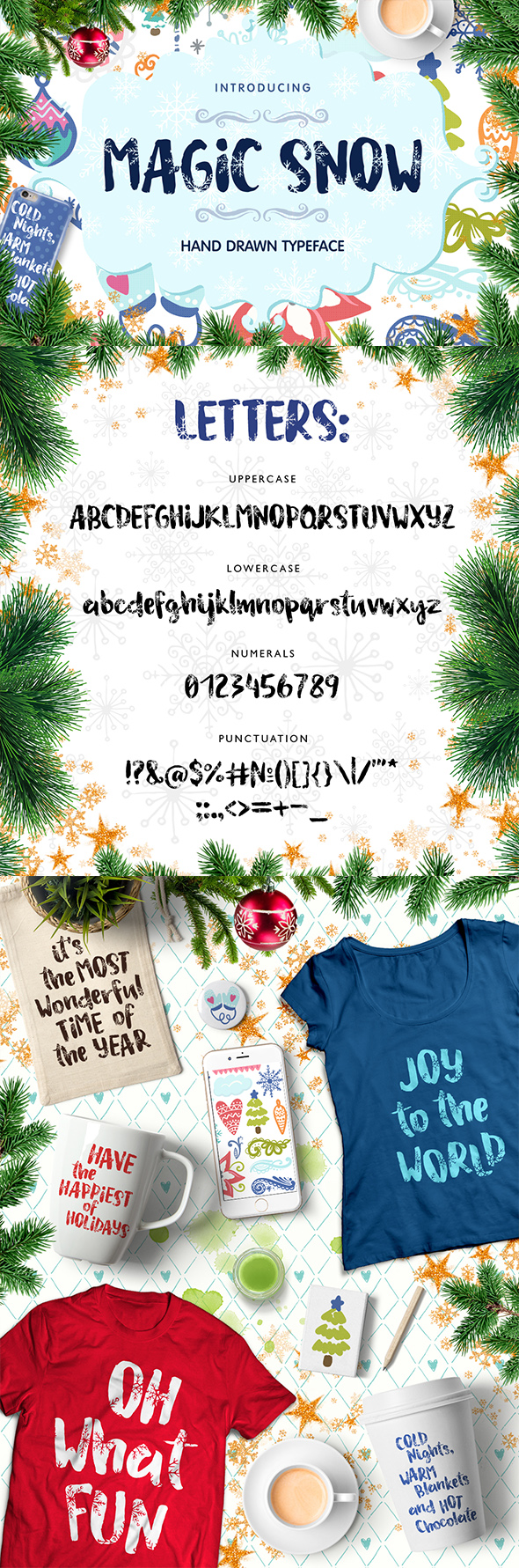 Magic Snow - Christmas Typefase - Handwriting Fonts
