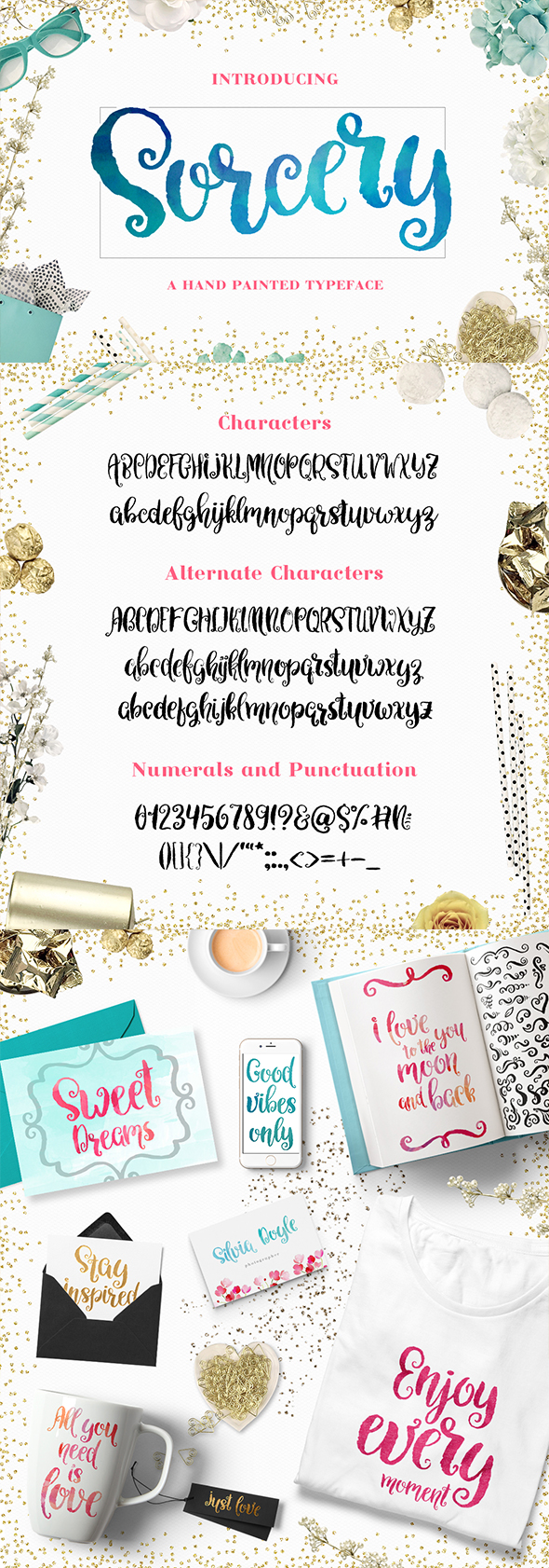 Sorcery Typeface - Brush Script - Hand-writing Script