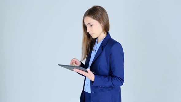 Business Woman With Tablet