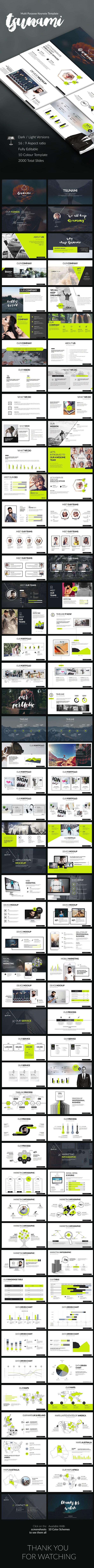 Tsunami Keynote Presentation - Keynote Templates Presentation Templates