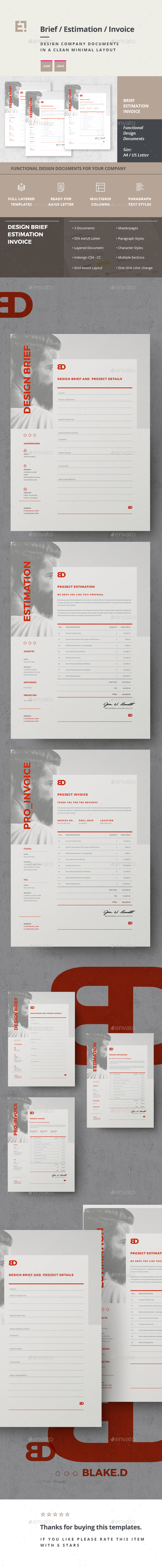 Invoice - Proposals & Invoices Stationery