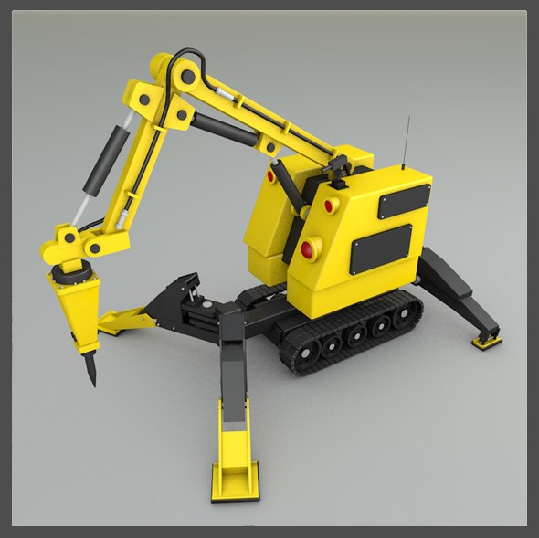 Remote Construction Robot - 3Docean 19161092