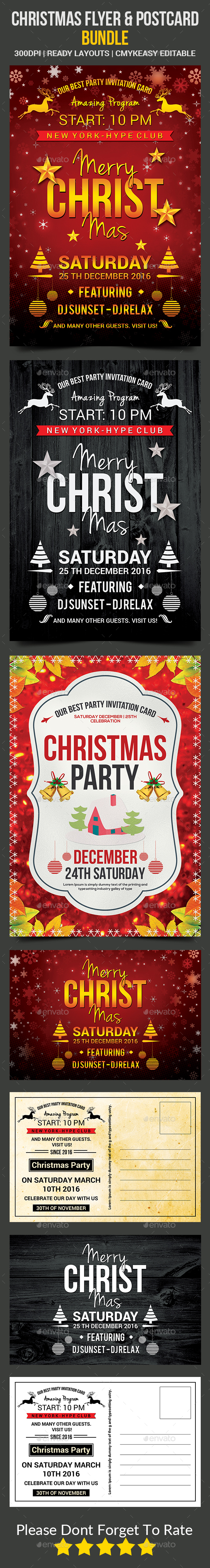 Christmas Flyer Bundle - Events Flyers