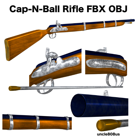 Cap-N-Ball Rifle FBX - 3Docean 19161270