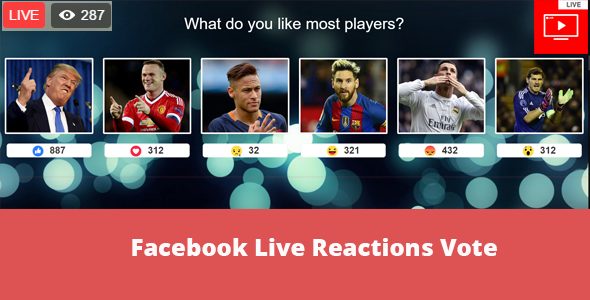Facebook Live Reactions Vote - CodeCanyon Item for Sale