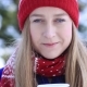 Young Woman Enjoying Scent of Coffee in Wintertime - VideoHive Item for Sale