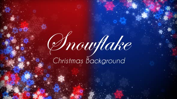 Snowflake Christmas Sparkling Background