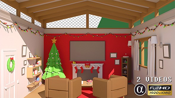 Cozy Xmas Room Transition - 2 Pack