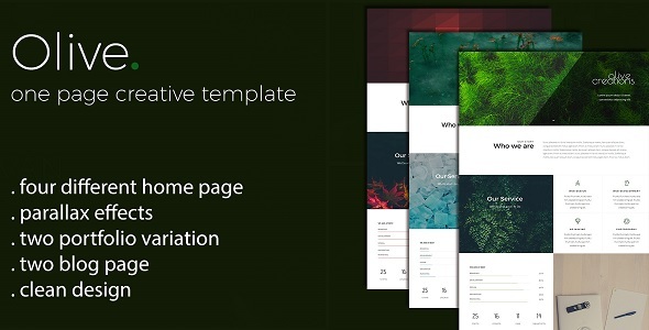 Olive - One - ThemeForest 19164314