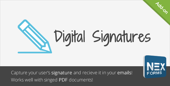 Digital Signatures for NEX-Forms - CodeCanyon Item for Sale