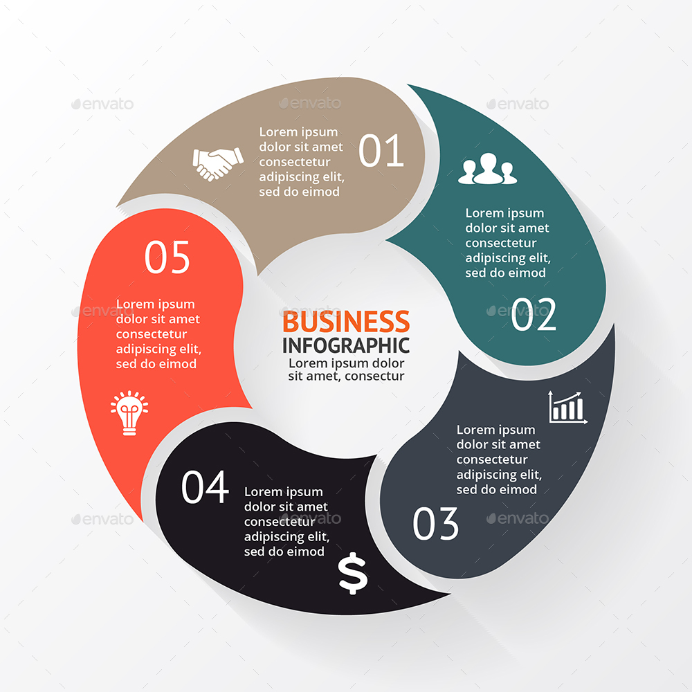 Circle Diagrams Infographics. PSD, EPS, AI., Infographics | GraphicRiver