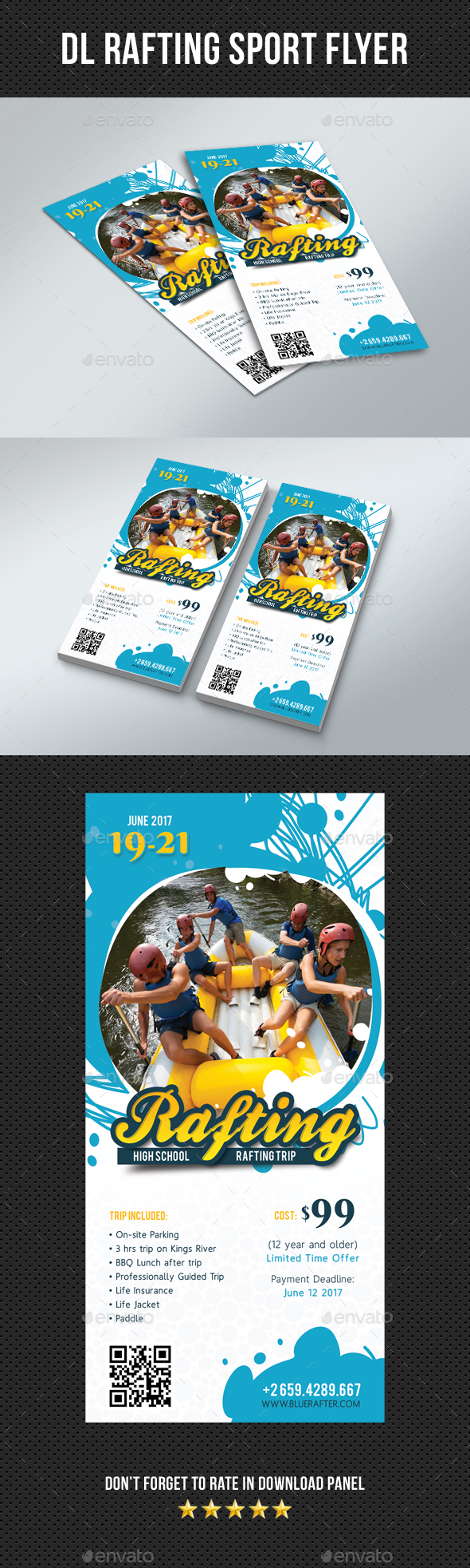 DL Rafting Flyer V1 - Sports Events