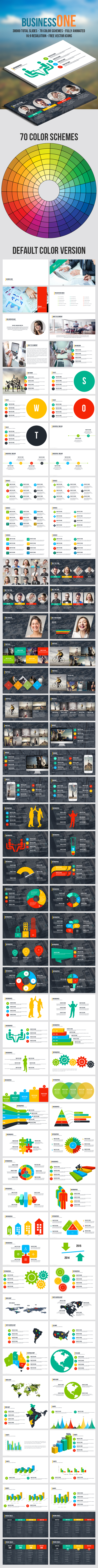 Business One Keynote Presentation Template - Business Keynote Templates