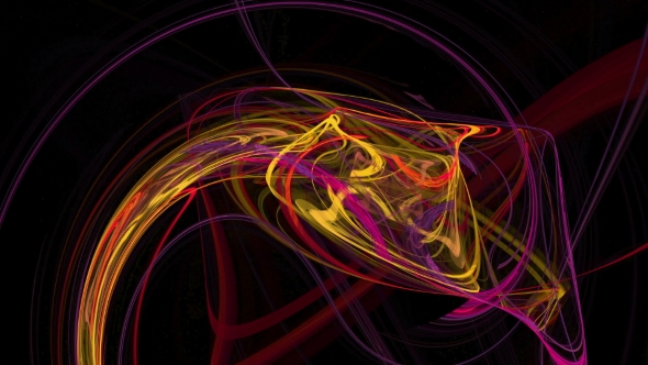 Colorful Waves Abstract Loop Motion Background