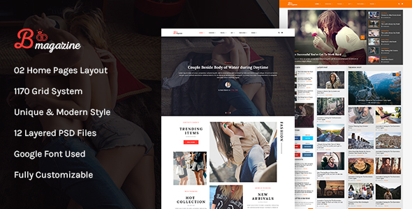 Bmag Mega Blog/Magazine PSD Template