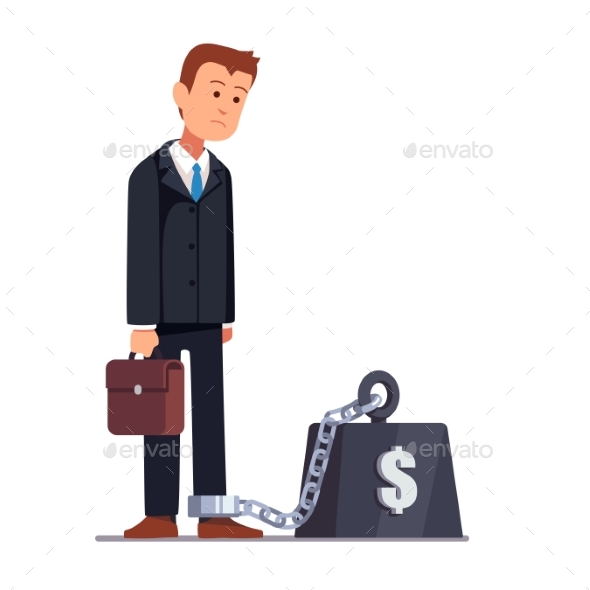 Businessman Corporate Slavery Concept - People Characters