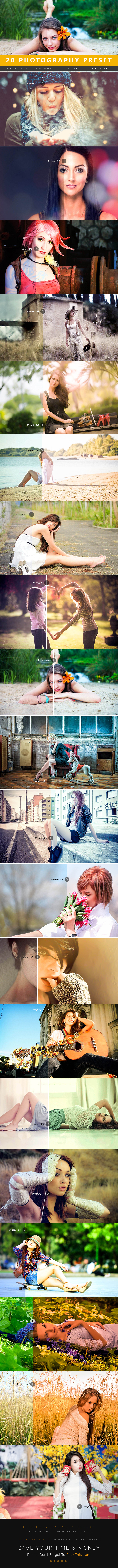 20 Photography Lightroom Preset - Lightroom Presets Add-ons