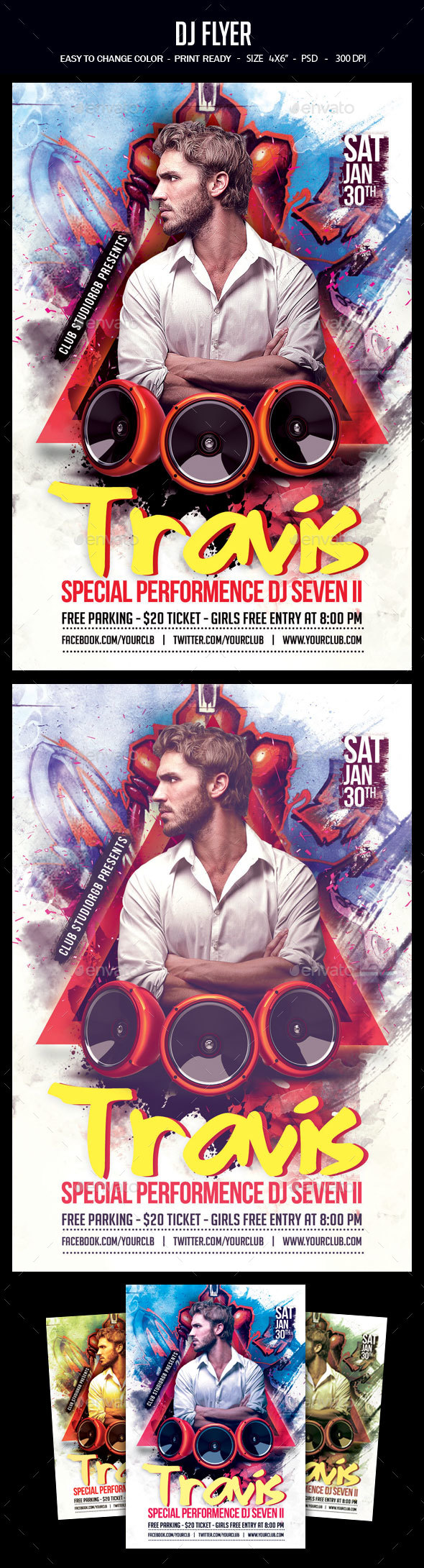 Dj Flyer - Clubs & Parties Events