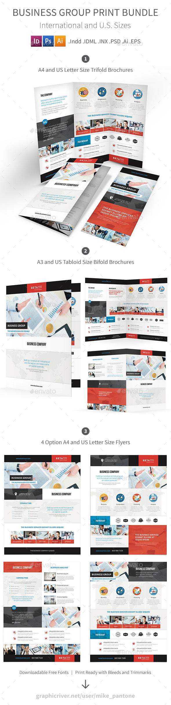 Business Group Print Bundle - Corporate Brochures