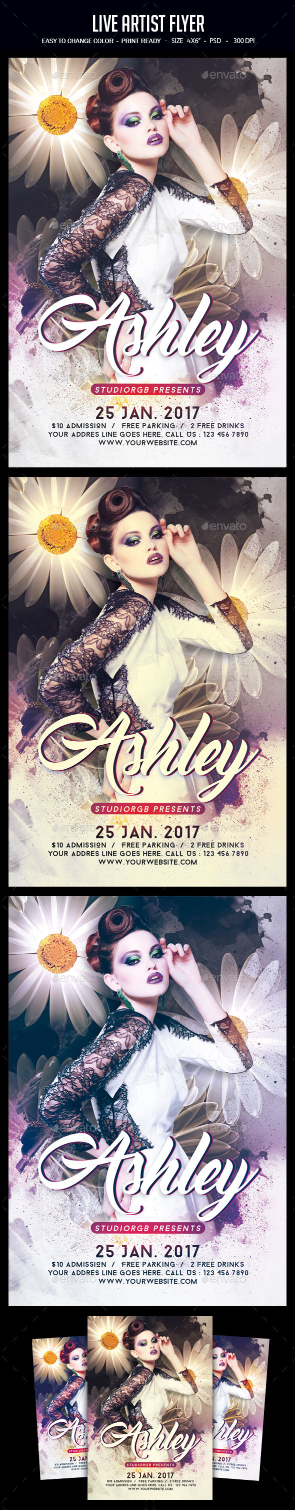 Guest Dj Flyer - Clubs & Parties Events
