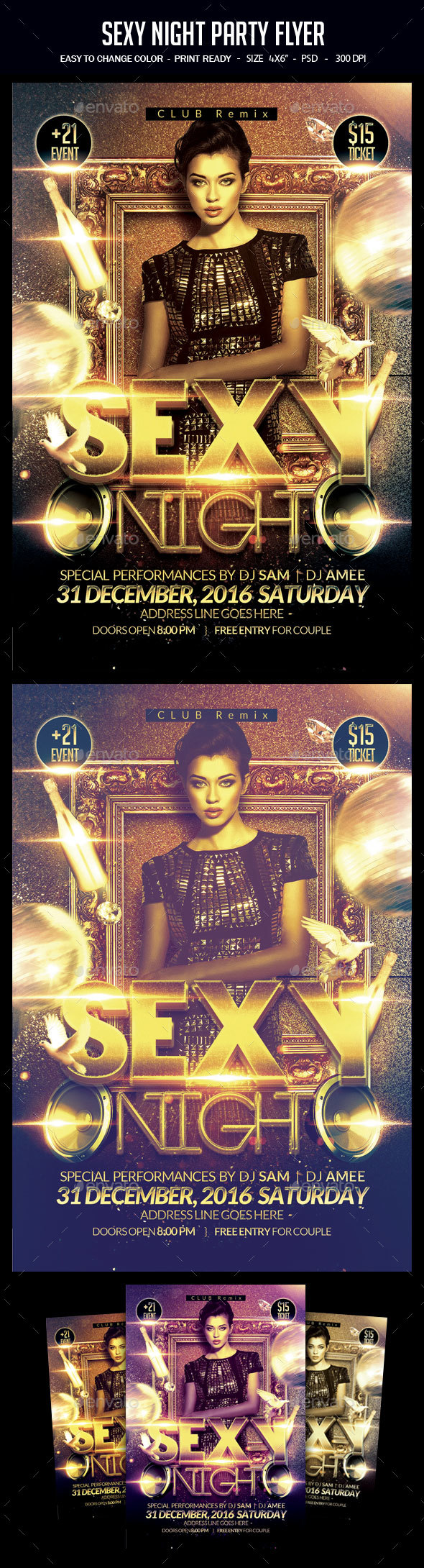 Sexy Night Party Flyer - Clubs & Parties Events