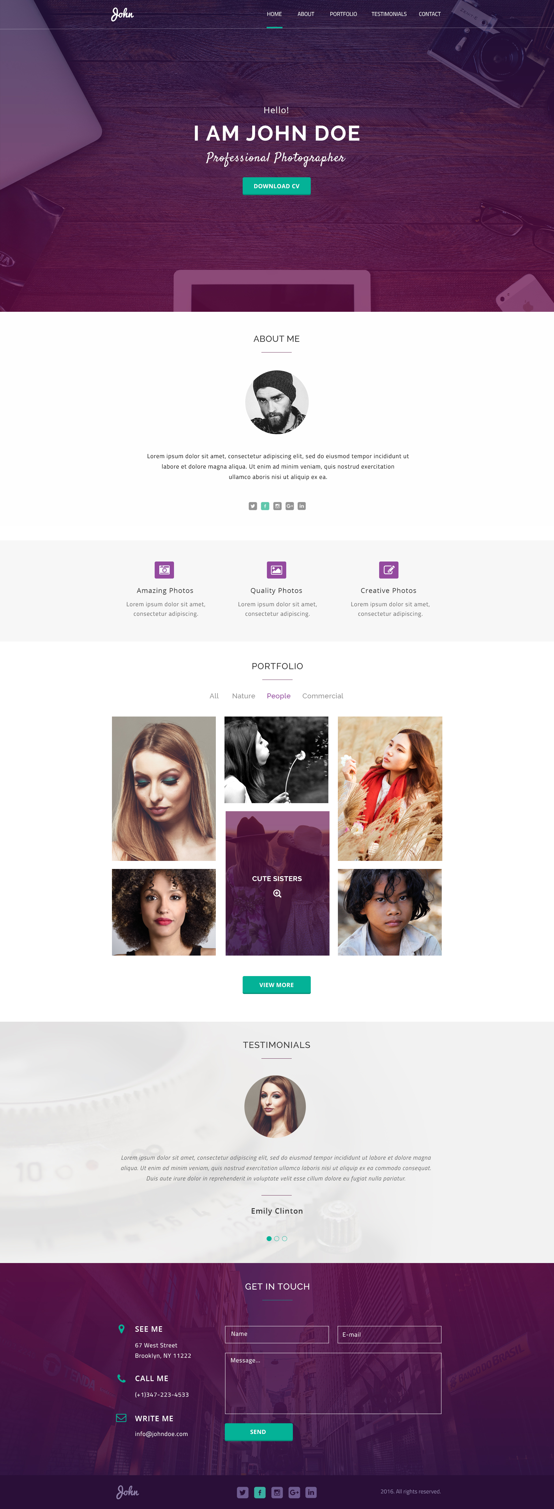 Maker - Personal PSD Template For Creative Professionals by SkillTeam