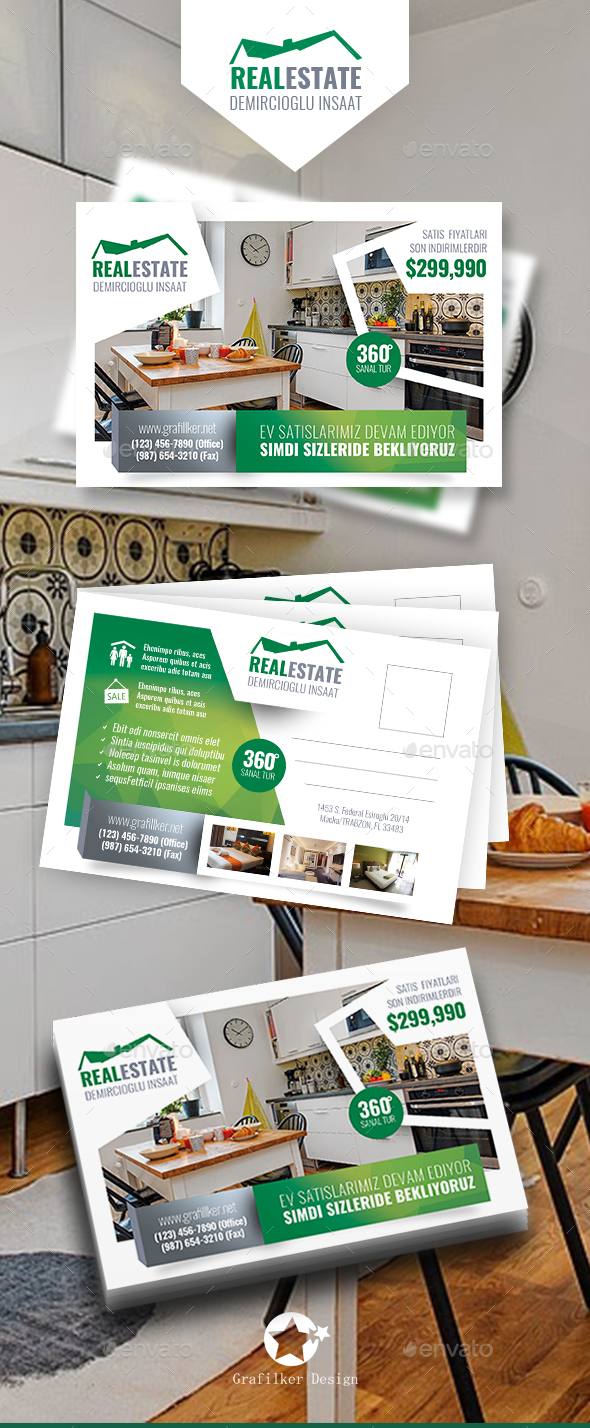 Real Estate Postcards Templates