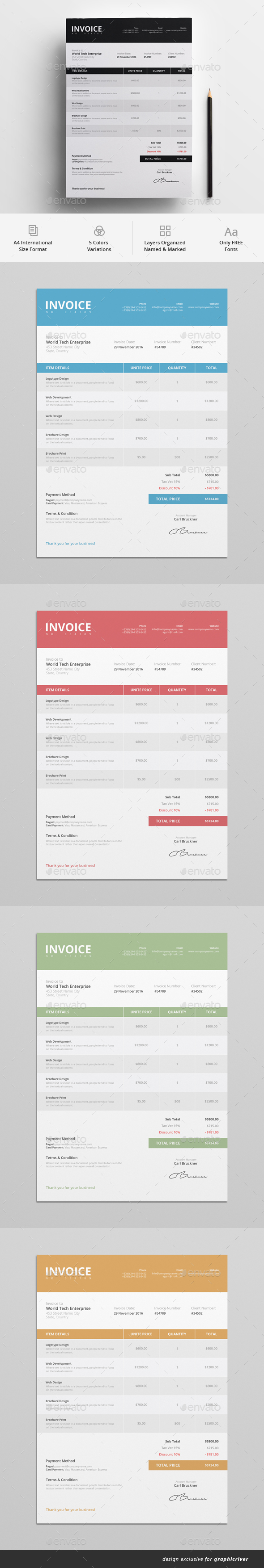 Invoice - Proposals & Invoices Stationery