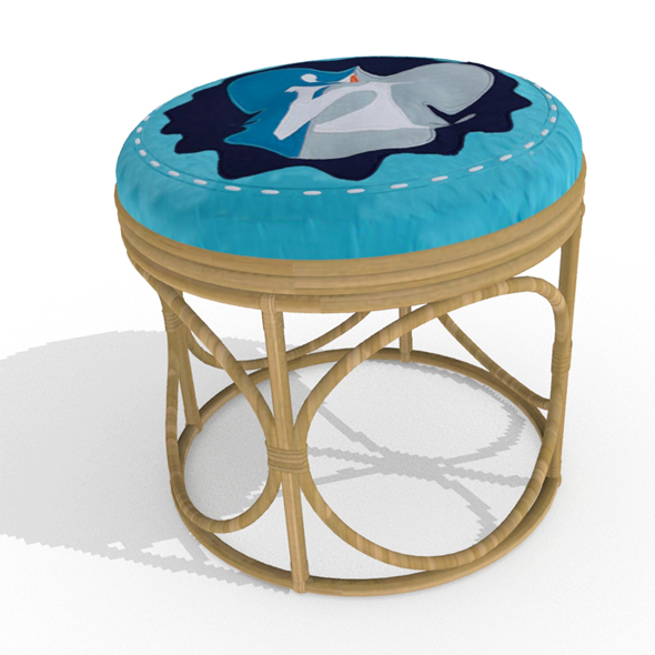 Cane Stool - 3Docean 18748685