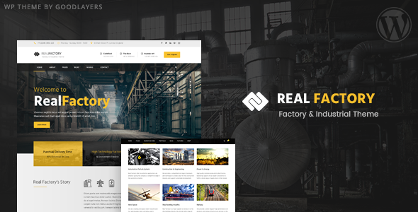 Real Factory - Factory / Industrial / Construction WordPress Theme - Business Corporate